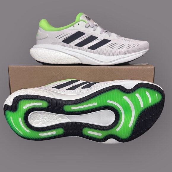 Adidas Supernova 2 M Running Shoes White Green Sneaker Style GW9093 Mens Size 10 - Picture 1 of 17